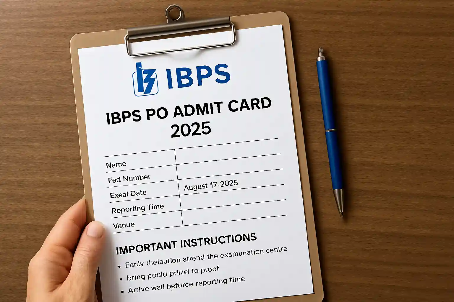 IBPS PO Admit Card 2025