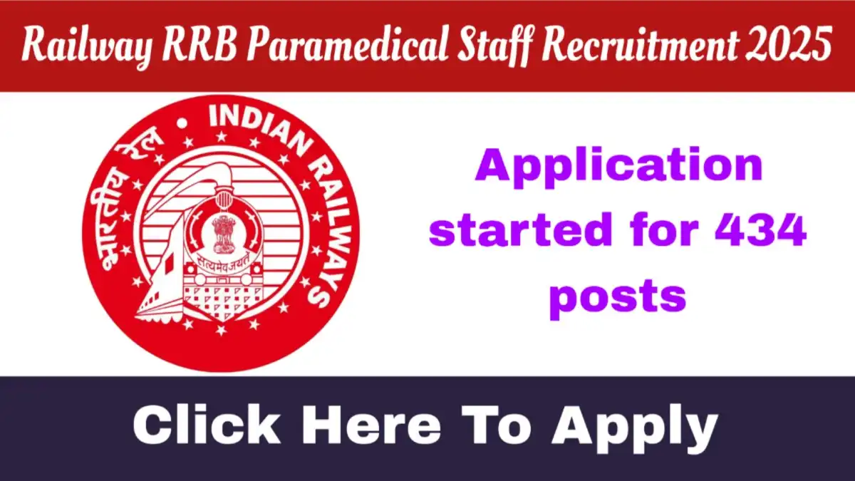 Railway RRB Paramedical Staff Recruitment 2025